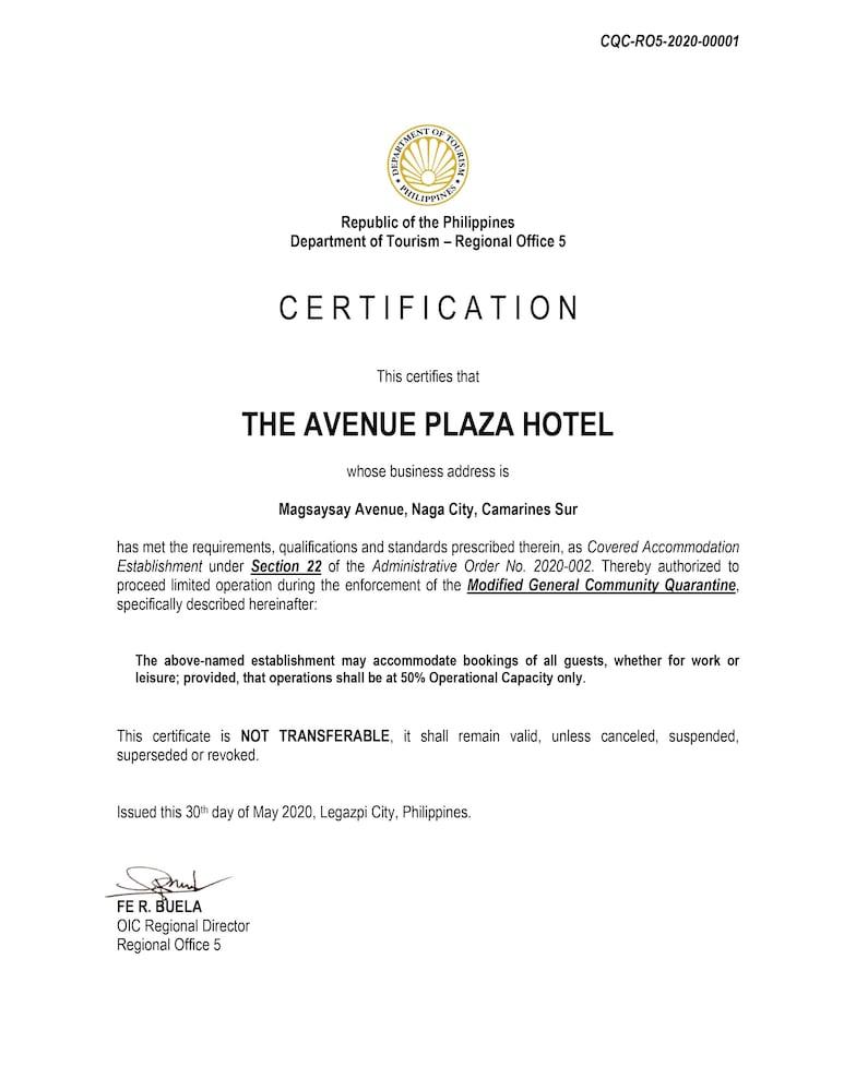 The Avenue Plaza Hotel Naga  Ngoại thất bức ảnh